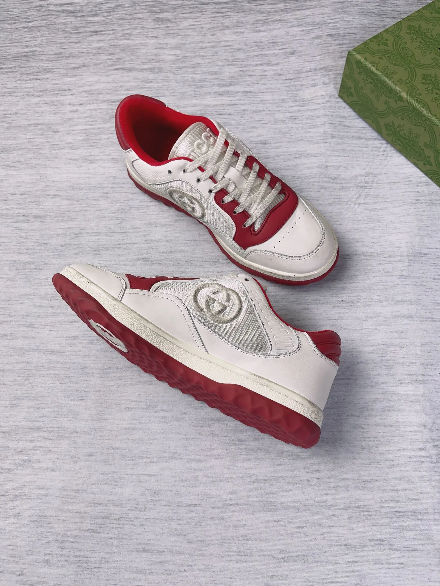 👟👟Ex-factory price 600👟👟 👑The top version of Gucci's latest popular MAC80 sneakers on the market, women's 35-40, men's 39-45 👏👏👏Welcome all bosses to compare and provide guidance...